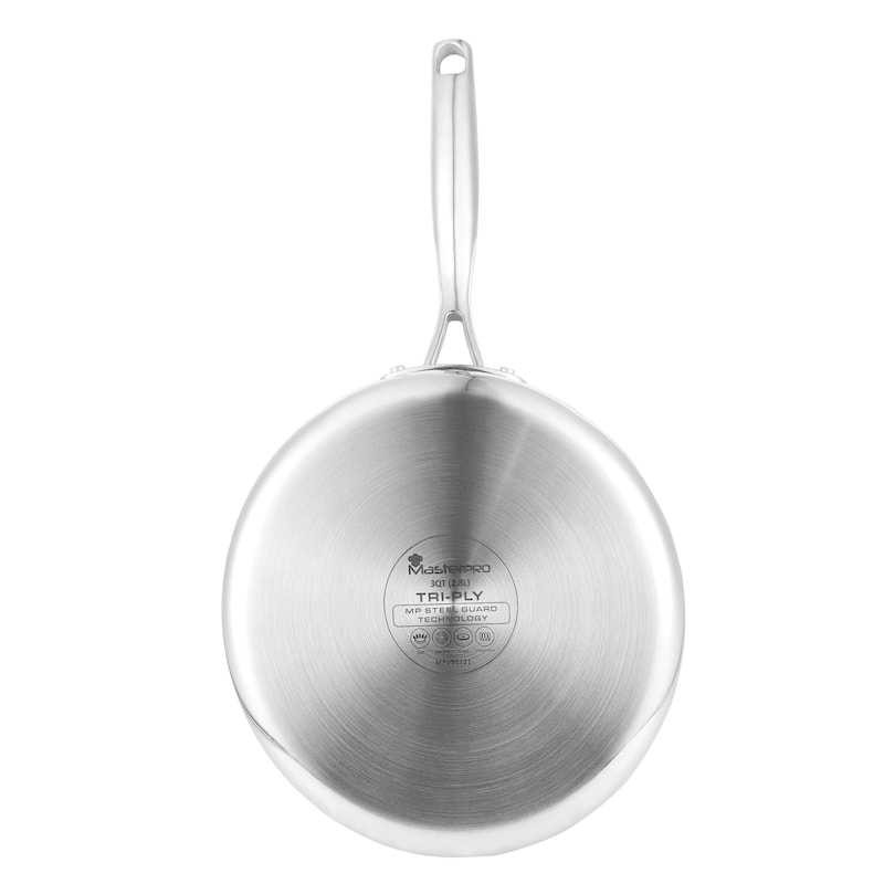 Giro by MasterPRO 3 Qt. Tri Ply Clad Covered Sauté Pan