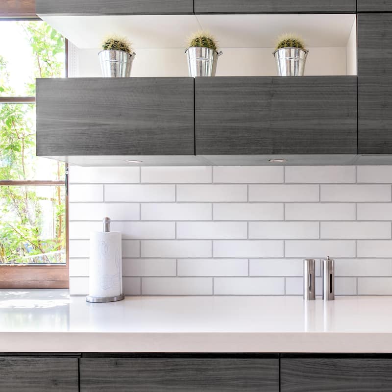 Merola Tile Castillo Matte White 3" x 12" Ceramic Wall Tile
