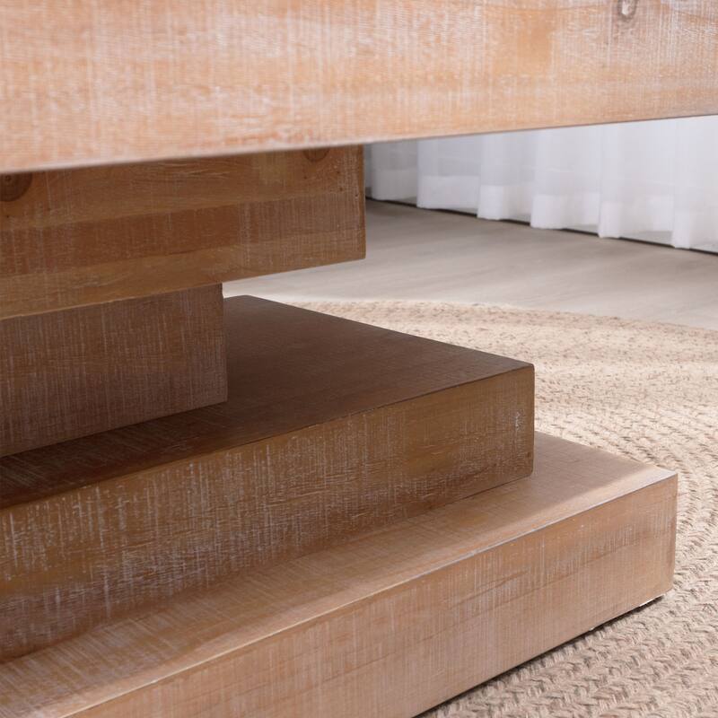 47.6x23.6'' Modern Rectangular Wood Coffee Table