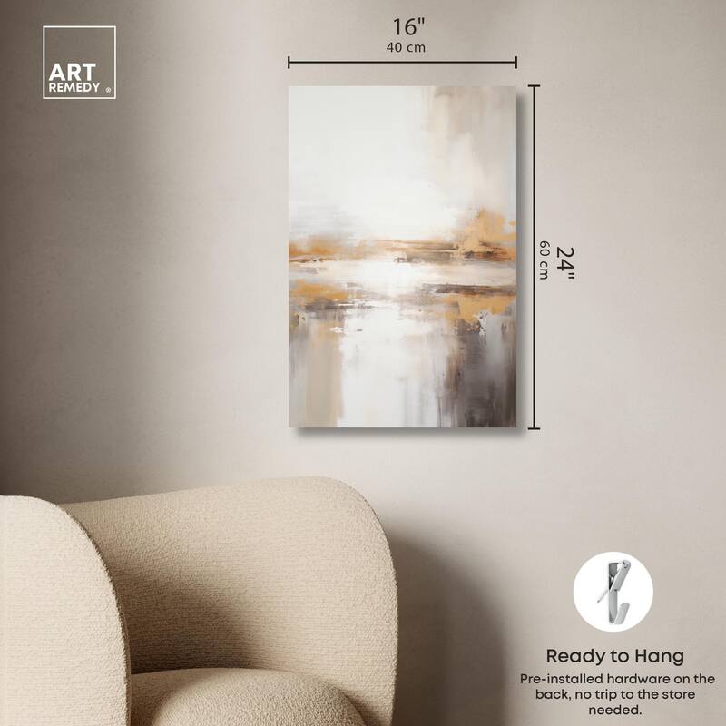 Glistening Stillness I Canvas by Art Remedy, Gallery Wrapped