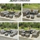 preview thumbnail 62 of 84, AECOJOY 7 Pieces Patio Furniture Set Outdoor Sectional Sofa Rattan Conversation Set