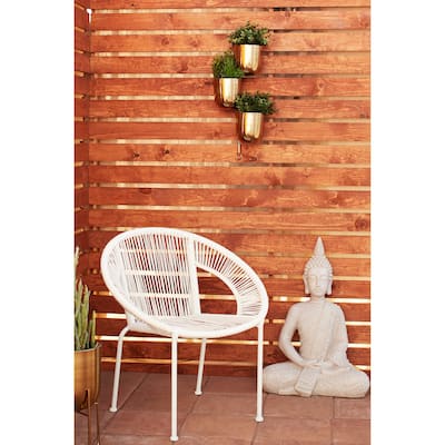Metal Layered Wall Planter - 12 x 12 x 25