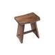 preview thumbnail 2 of 11, Nordic Style Teak Stool with Curved Seat