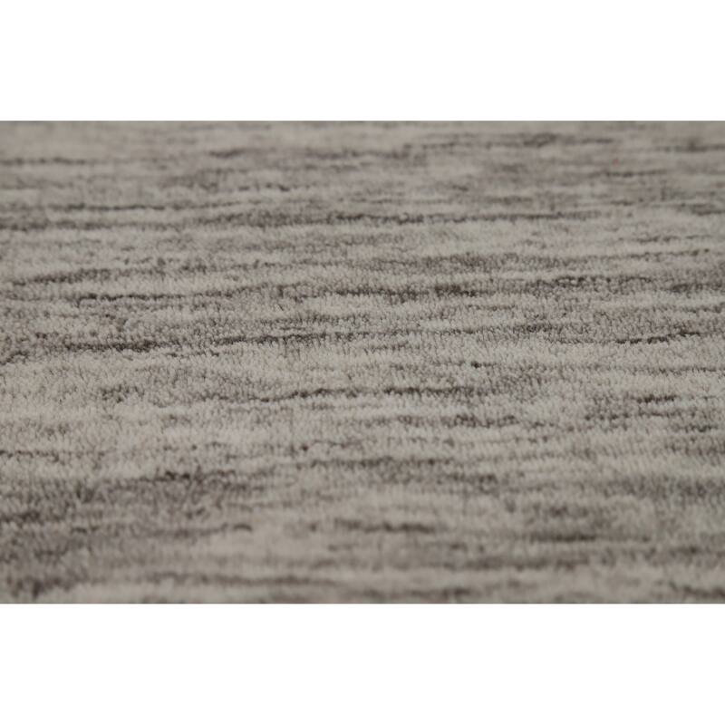 Hand Knotted Oriental 100% Wool Carpet Tribal Stripe Beige & Ivories Gabbeh Area Rug - 5' 11'' X 4' 1''