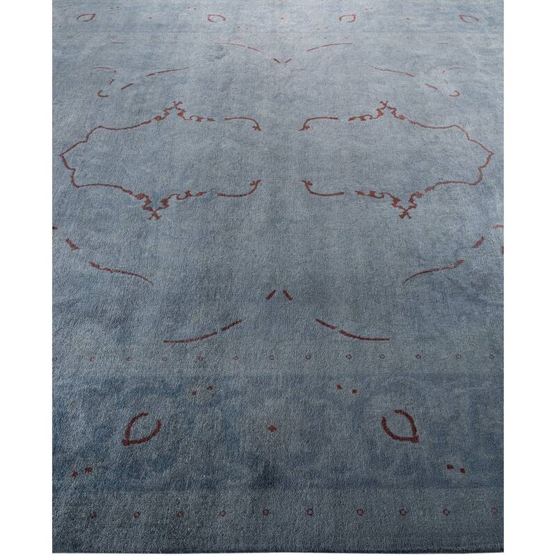 Overdyed One-of-a-Kind Hand-Knotted Area Rug - Gray - 8' 0" x 10' 1"