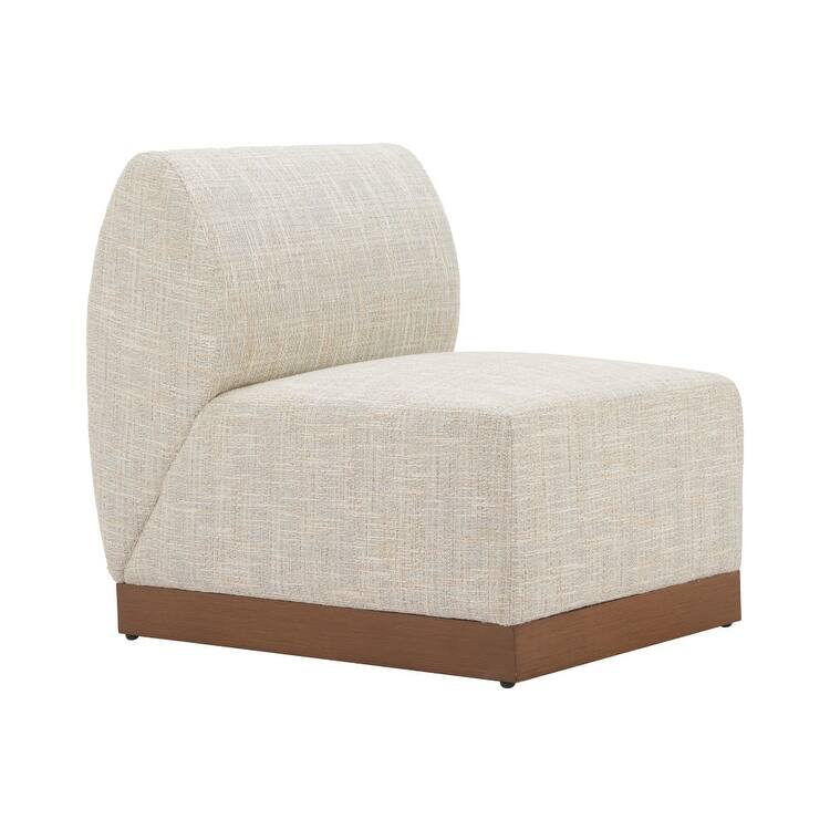 Christy Armless Chair Beige