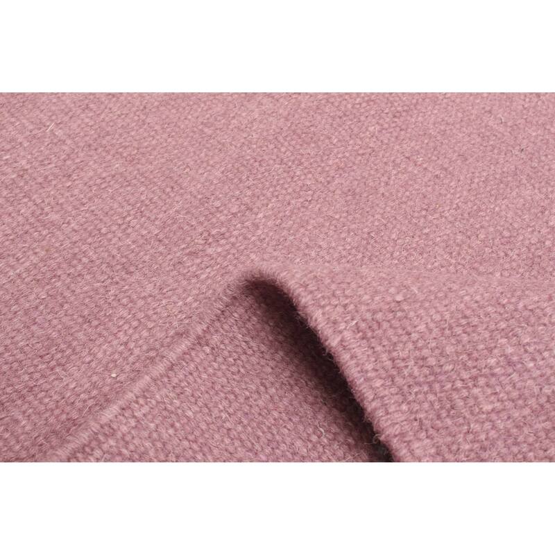 ECARPETGALLERY Flat-Weave Marrakech Dark Magenta Wool Kilim - 3'3 x 5'3