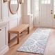 preview thumbnail 44 of 102, SAFAVIEH Handmade Capri Ilianka Wool Rug 2'3" x 11' Runner - Ivory/Blue - Runner