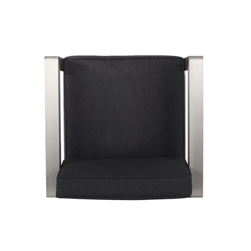 Aviara Outdoor Aluminum Club Chair with Cushions by Christopher Knight Home