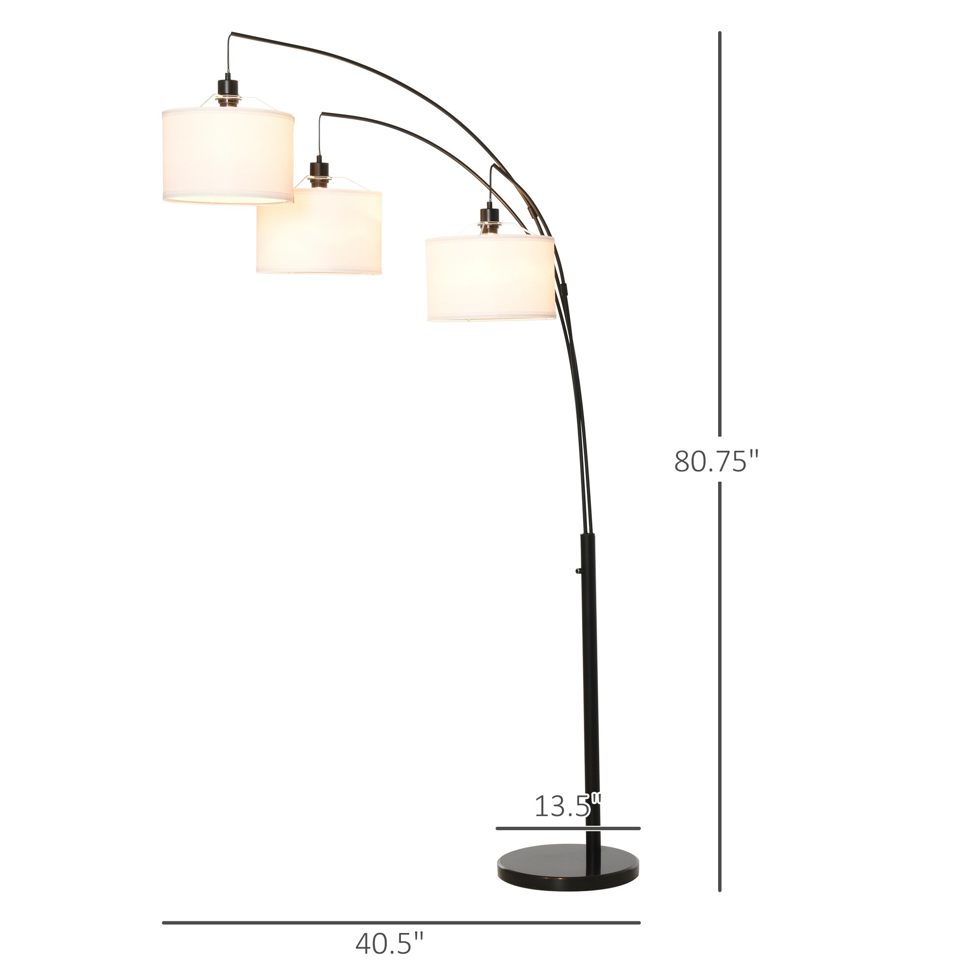 Avenal shaded arc floor lamp 2025