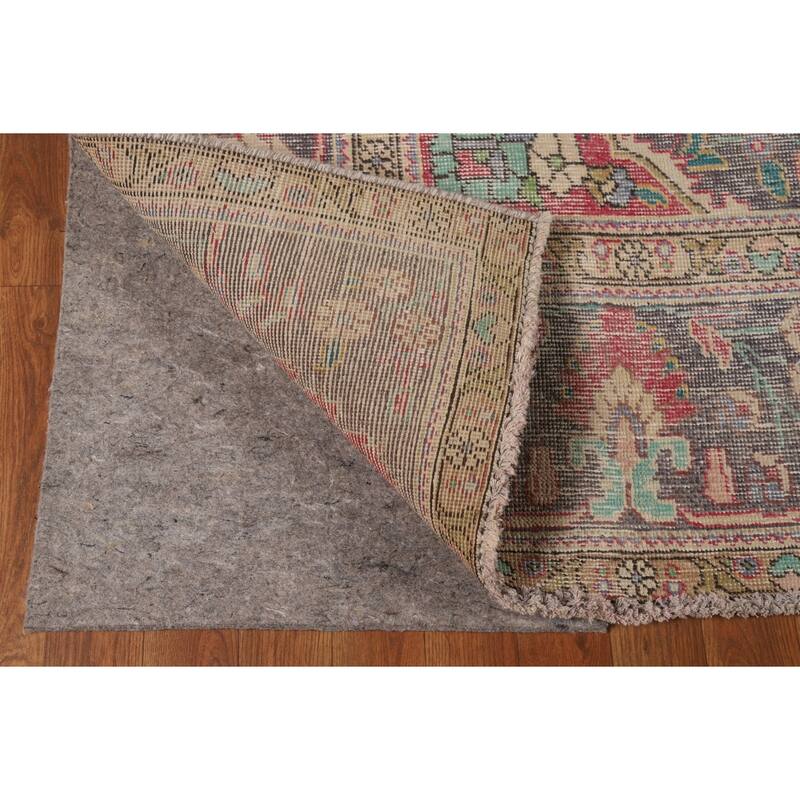 Geometric Tabriz Persian Vintage Area Rug Handmade Wool Carpet - 7'8"x 11'3"