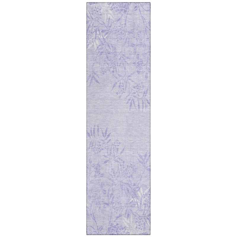 Machine Washable Indoor/ Outdoor Chantille Modern Garden Rug