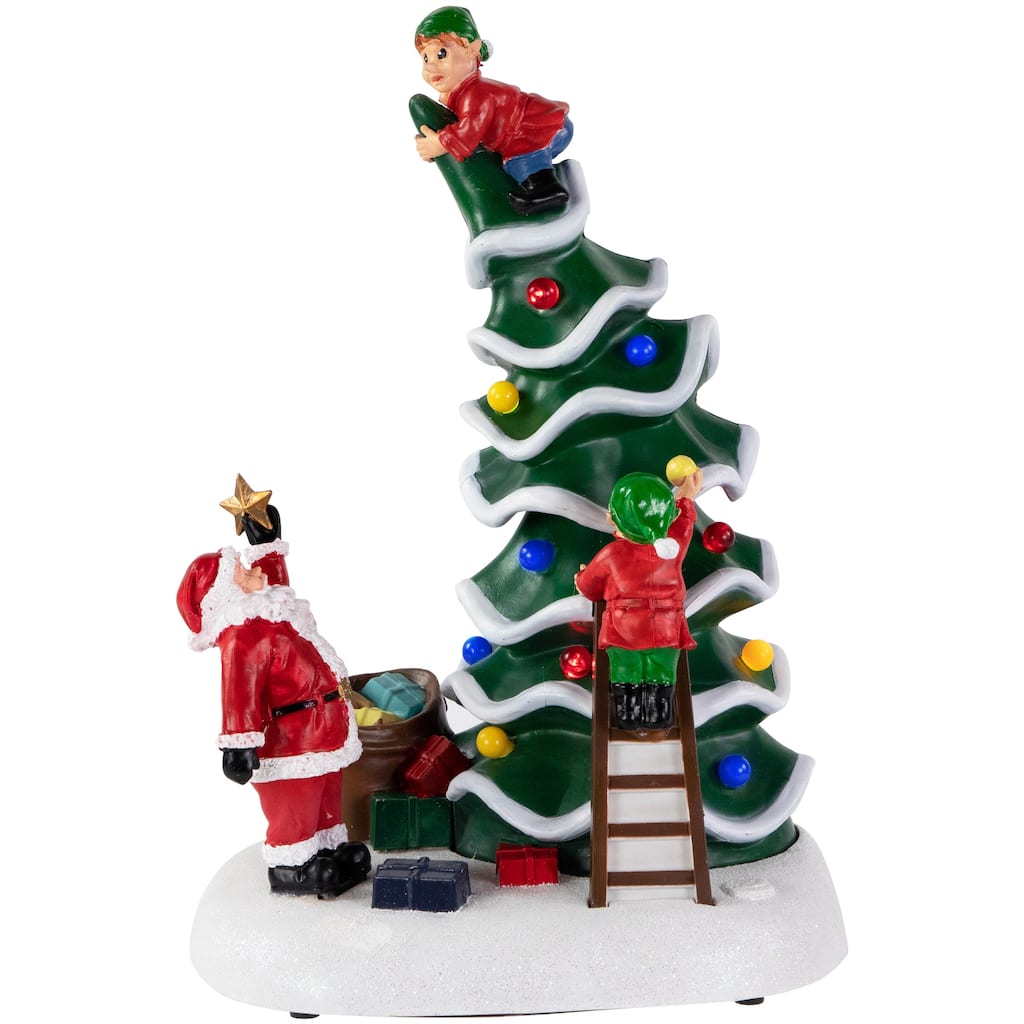 12" LED Animated and Musical Santa's Helpers Christmas Figurine