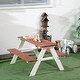 preview thumbnail 6 of 5, Wooden Kids Picnic Table Set for Backyard, Weatherproof Outdoor Furniture with High Weight Capacity