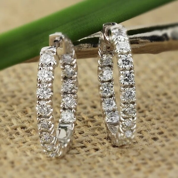 diamond hoop earrings on sale