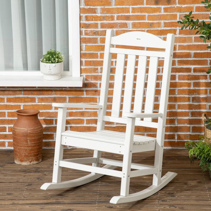 Outsunny Outdoor Rocking Chair (Excluding the table)