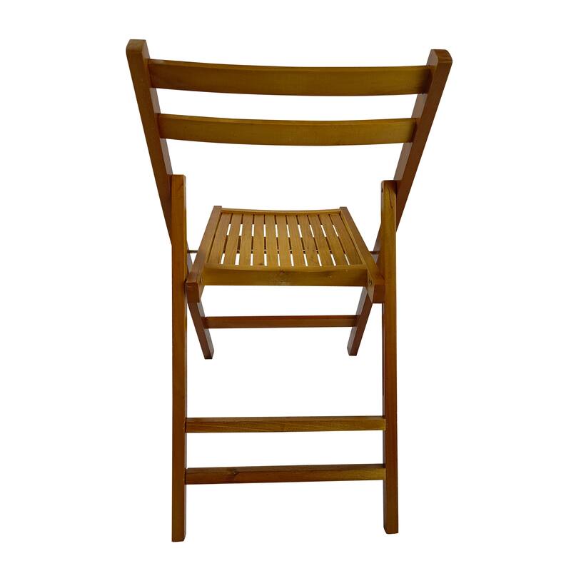 Furniture Slatted Wood Folding Special Event Chair - Wood,Set of 4, Folding Chair, Foldable Style