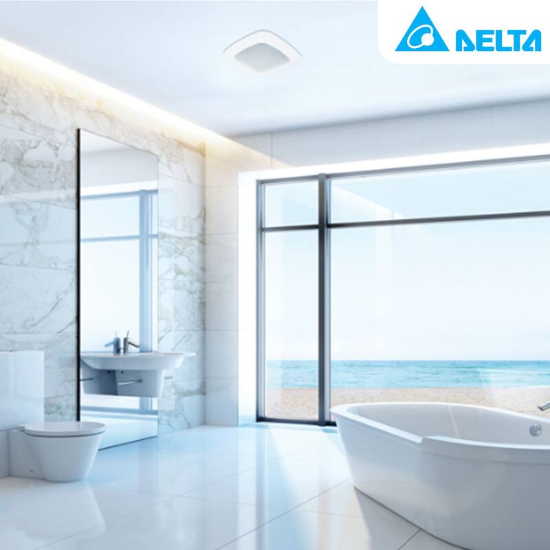 Delta Breez Signature 110 CFM Ceiling Exhaust Fan with Bluetooth Stereo Speaker - 7.52