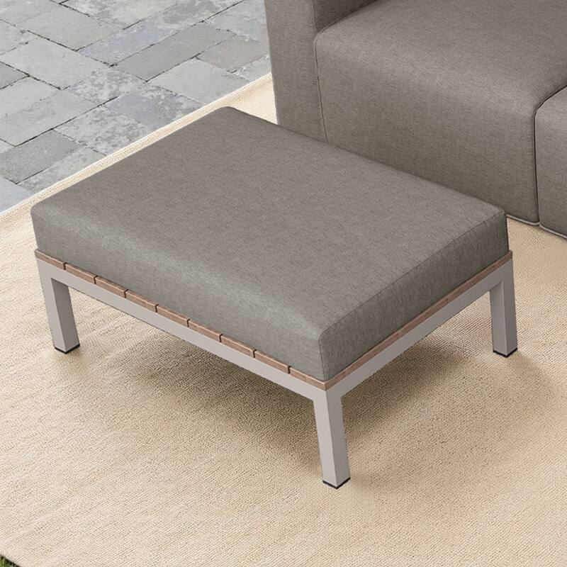 Outdoor No Assembly Patio Conversation Sets with Coffee Table, Ottoman