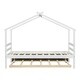 preview thumbnail 22 of 36, Kids and Baby Twin Size House-shaped Platform Bed with Pull-out Trundle