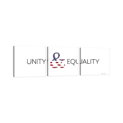 iCanvas "Unity & Equality" by Susan Ball 3-Piece Canvas Wall Art Set