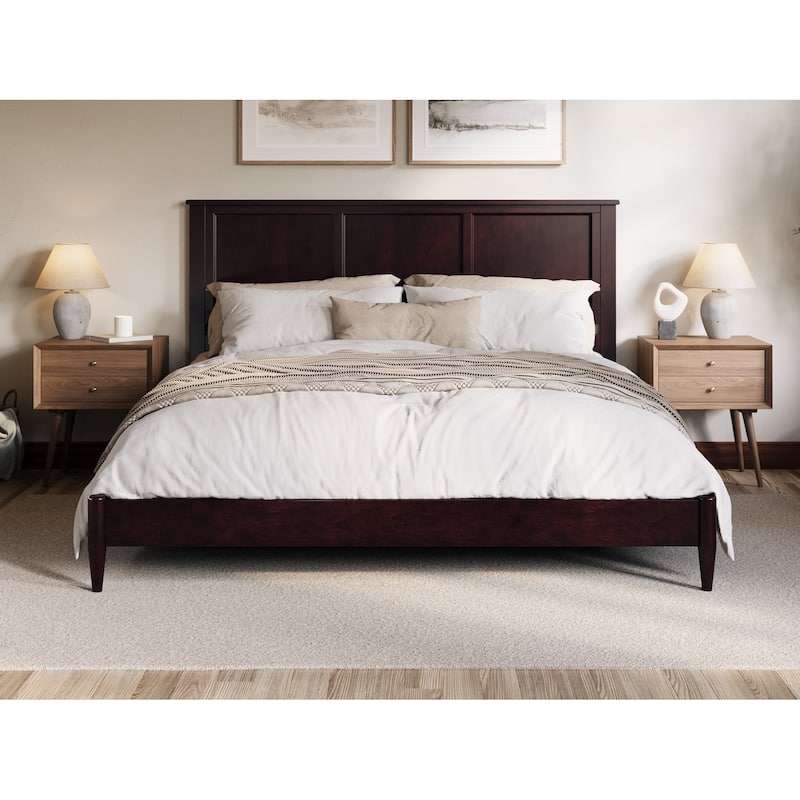 Charlotte Solid Wood Low Profile Platform Bed