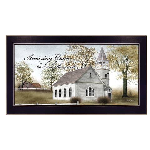 "Amazing Grace" By Billy Jacobs, Ready to Hang Framed Wall Art, Black Frame