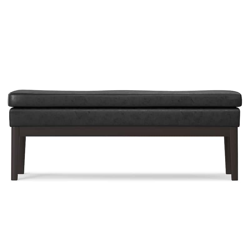 WYNDENHALL Bragg 45 inch Wide Mid Century Ottoman Bench - 44 Inches wide