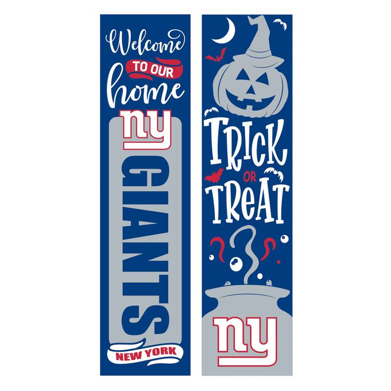 47" Double Sided Seasonal Porch Leaner, New York Giants - 47" x 11.25"