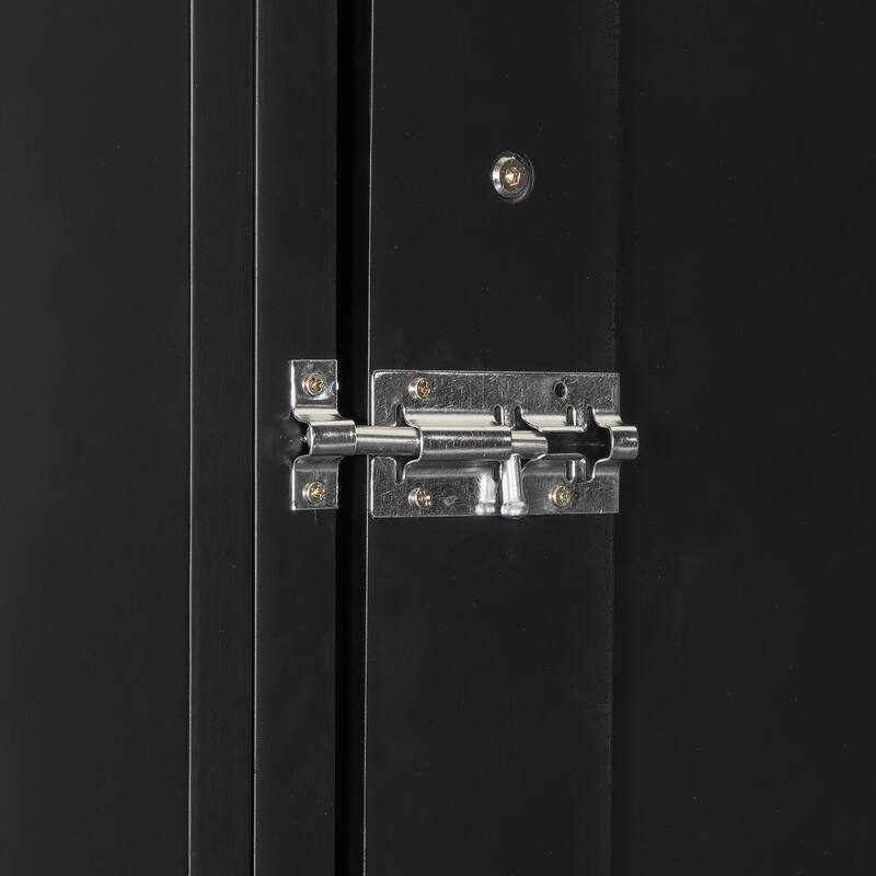 Queen Size Murphy Platform Bed with Shelf, Side Cabinets, Drawers, and LED Lights French Style