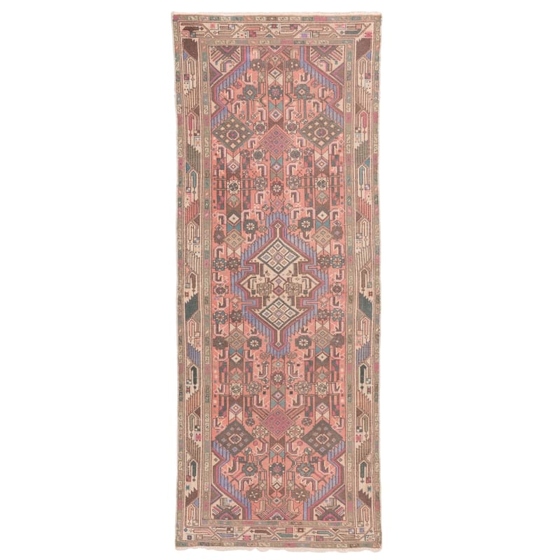 ECARPETGALLERY Hand-knotted Antalya Vintage Pink Wool Rug - 2'5 x 6'4
