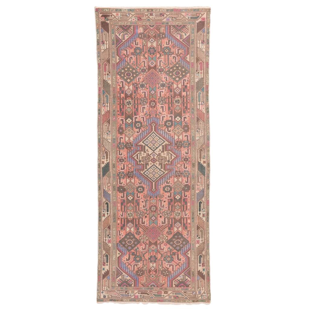 ECARPETGALLERY Hand-knotted Antalya Vintage Pink Wool Rug - 2'5 x 6'4