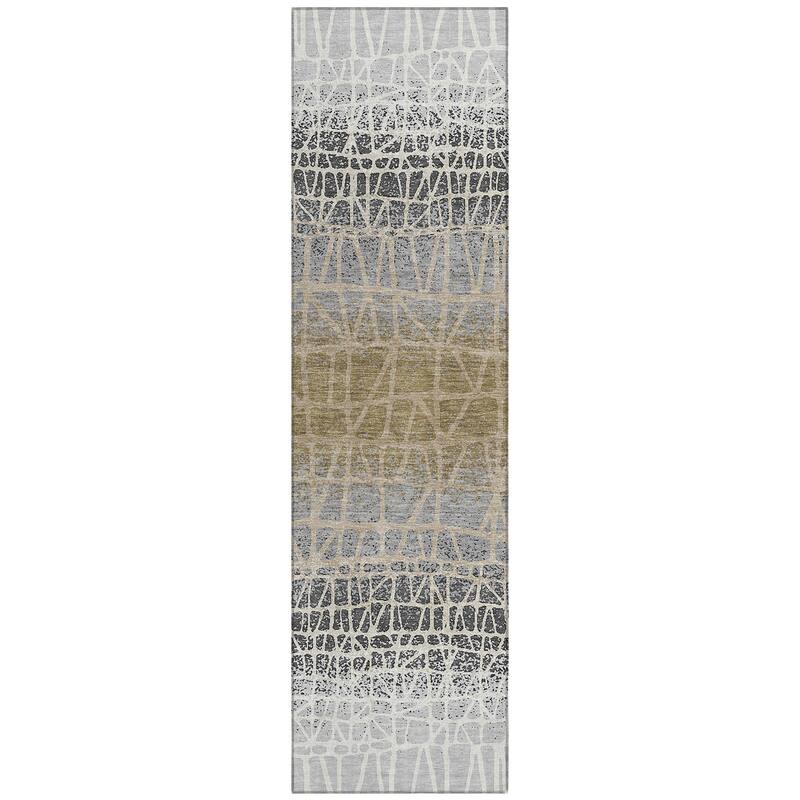 Machine Washable Indoor/ Outdoor Boho Global Chantille Rug