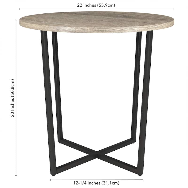 Pivetta 22" Wide Round Side Table
