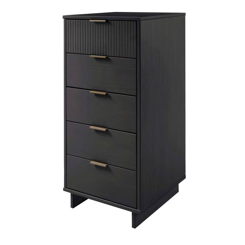 Manhattan Comfort 3-Piece Granville Modern Solid Wood Dresser Chest and Nighstand Set.
