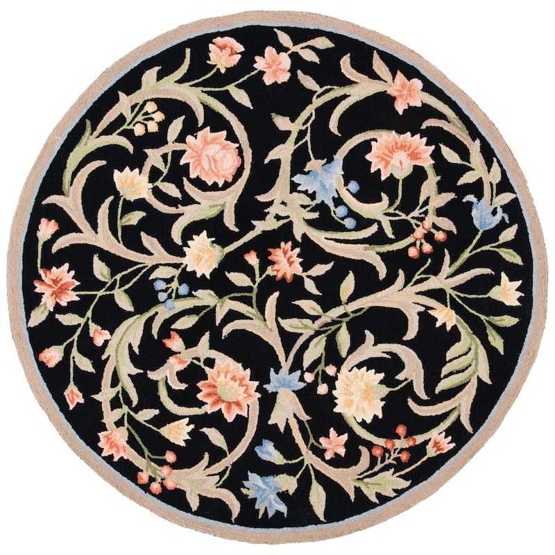 SAFAVIEH Handmade Chelsea Jacomine French Country Floral Scroll Wool