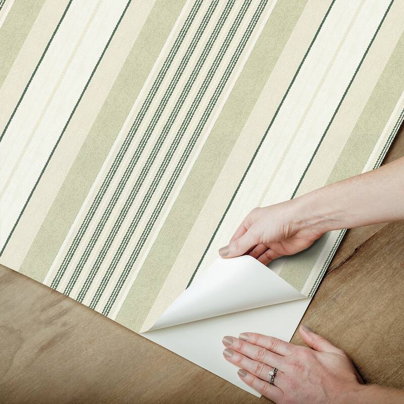 NuWallpaper Waverly Escot Green Peel and Stick Wallpaper - N/A