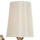 preview thumbnail 14 of 15, Barr Mid-Century Modern Gold Bathroom Vanity Light Dimmable Fabric Wall Sconces