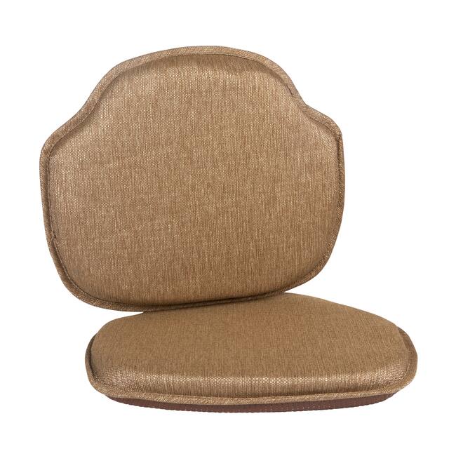 Klear Vu Gripper Omega Windsor Chair Cushion Set (Set of 2)