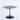 GDFStudio - Vantage Mid-Century Modern Contemporary 31.5" Pedestal Tulip Dining Table with Square Round Edge Top - 31.49"L