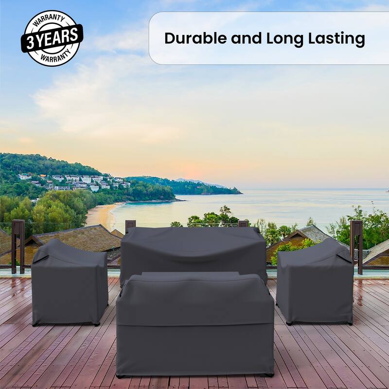 Forever Patio 5 Piece Outdoor Furniture Cover Set - 35 x 73 x 26