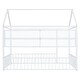 preview thumbnail 33 of 34, Space-Saving Full Size Kids Bed House Bed with Fence and Shelves