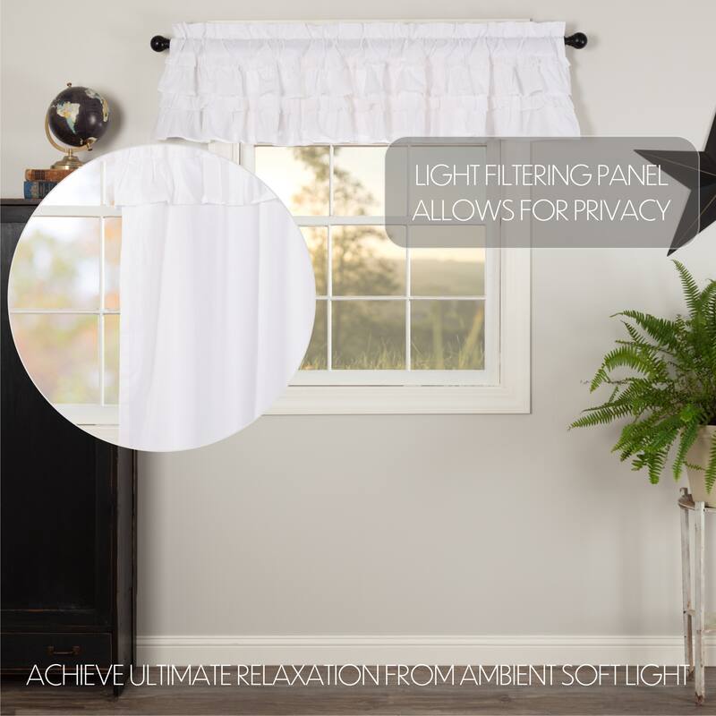 Muslin Ruffled Valance