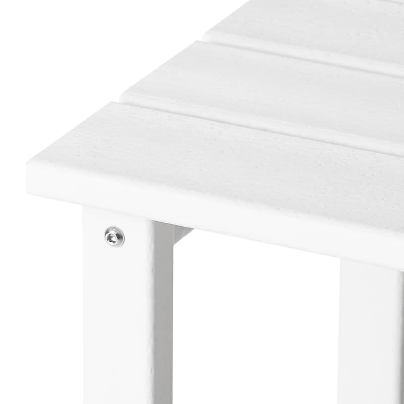 Polytrends Laguna Hdpe All Weather Outdoor Patio Square Side Table