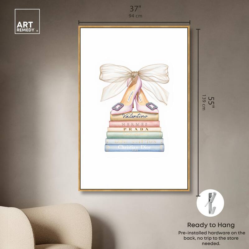 Bibliotheca Belle Canvas by Art Remedy