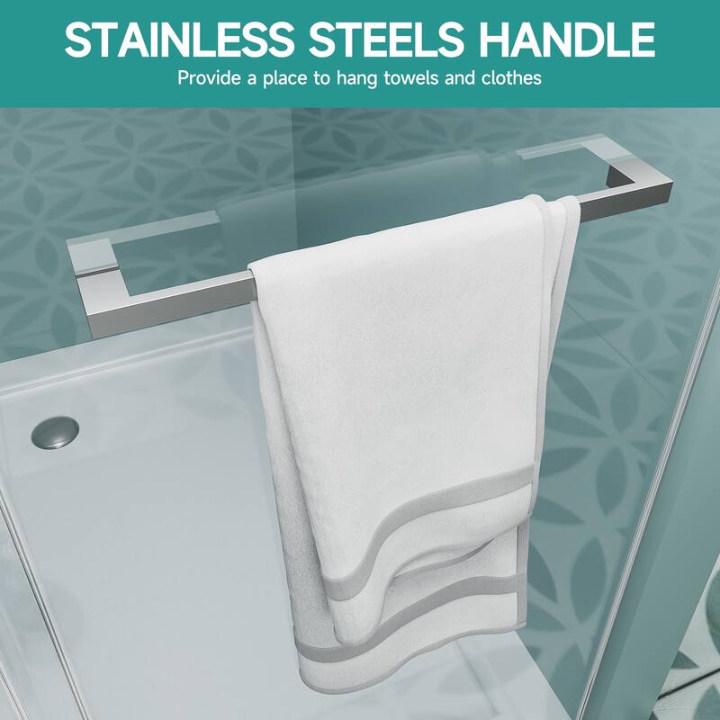 Frameless Double Sliding Shower Door