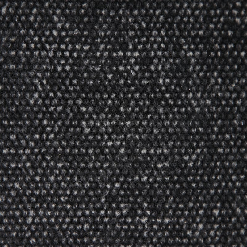 Sevita Muted Black Solid Stonewash Throw Pillow with Fringe