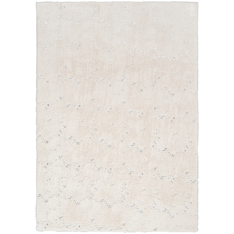 Nourison Cozy Shimmer Glam Area Rug - 5' 3" x 7' 3" - Ivory/Silver - Rectangle