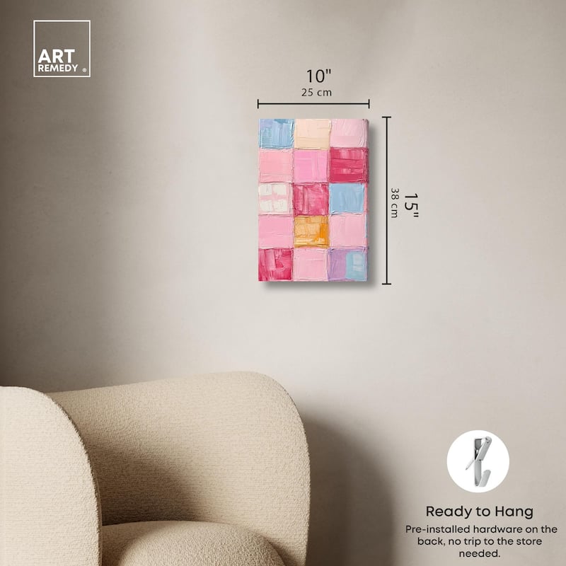 Color Squares II Canvas by Art Remedy, Gallery Wrapped