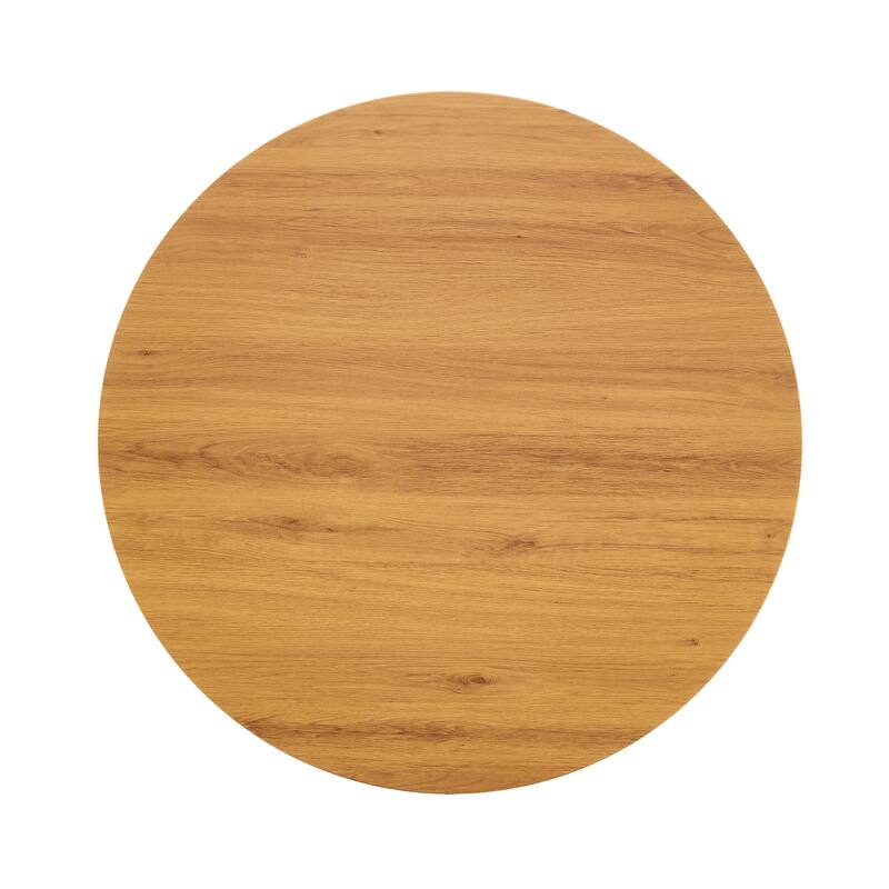 Kitchen Table with Thickened Tabletop, Round Tulip Dining Table, Bistro Table Circle Table Coffee Table